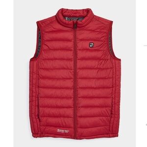Point Zero Performance red burgundy lightweight quilted vest NWT